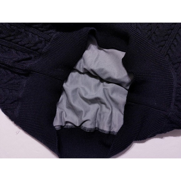 Vintage DESCENTE Walt Disney World Golf Classic Cable Knit Wool Sweater Black XL - Picture 10 of 12